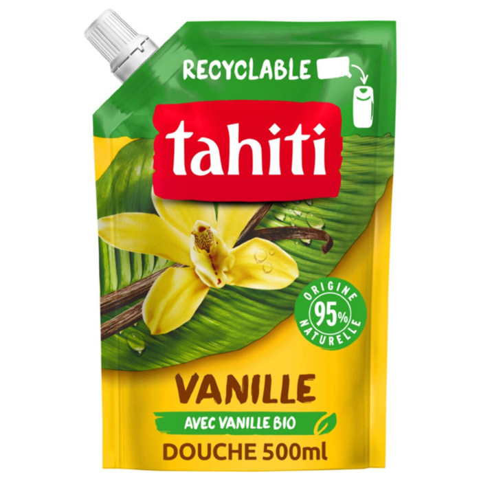 Lot de 12 Eco recharges Gel douche Tahiti Vanille - 500ml