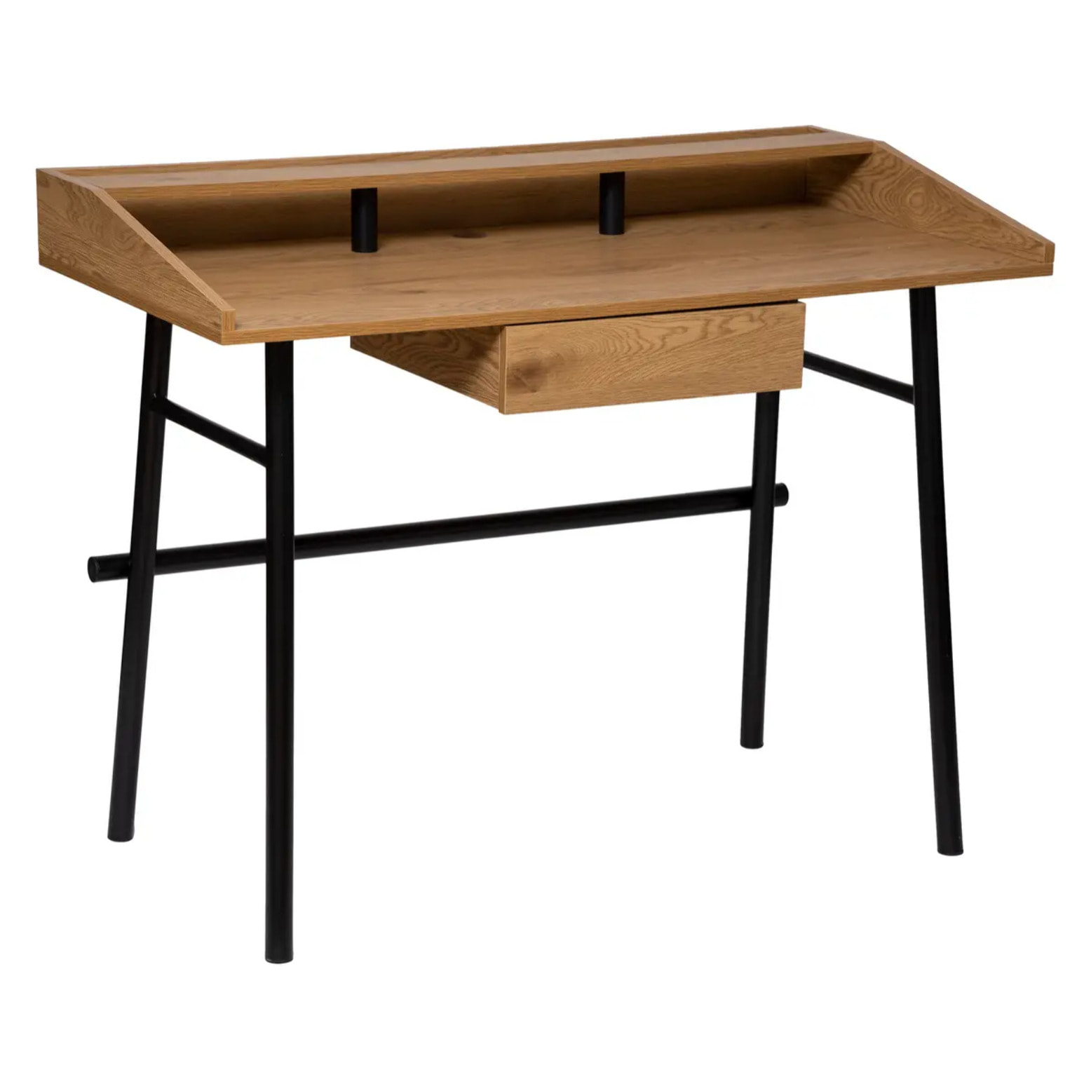 Bureau 1 tiroir "Josan" effet chêne L110cm