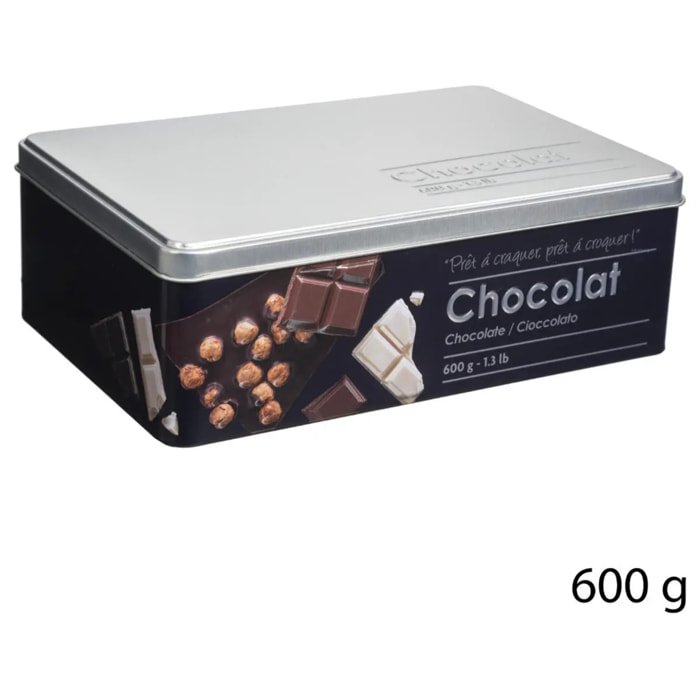 Boîte à chocolat métal "Black Edition" noir