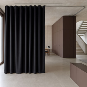 Rideau occultant ignifugé M1 non feu - Noir
