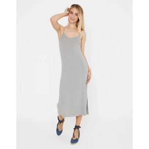 Vestido Midi Tirantes Gris - Efua