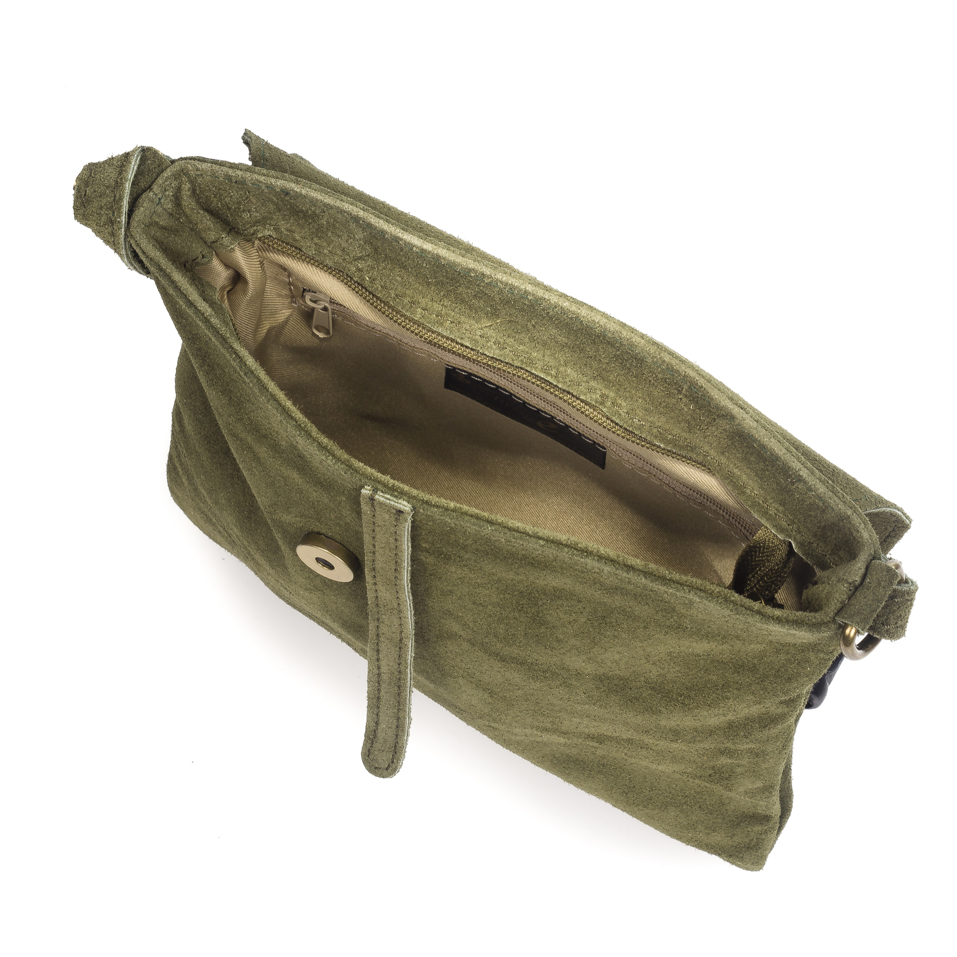 Ulfa Bolso bandolera Mujer.Piel auténtica Gamuza