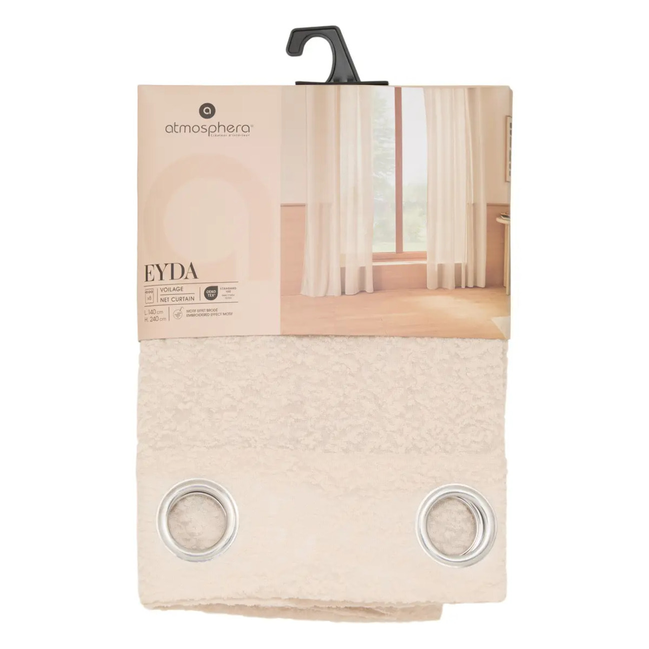 Voilage Eyda 140x240cm beige
