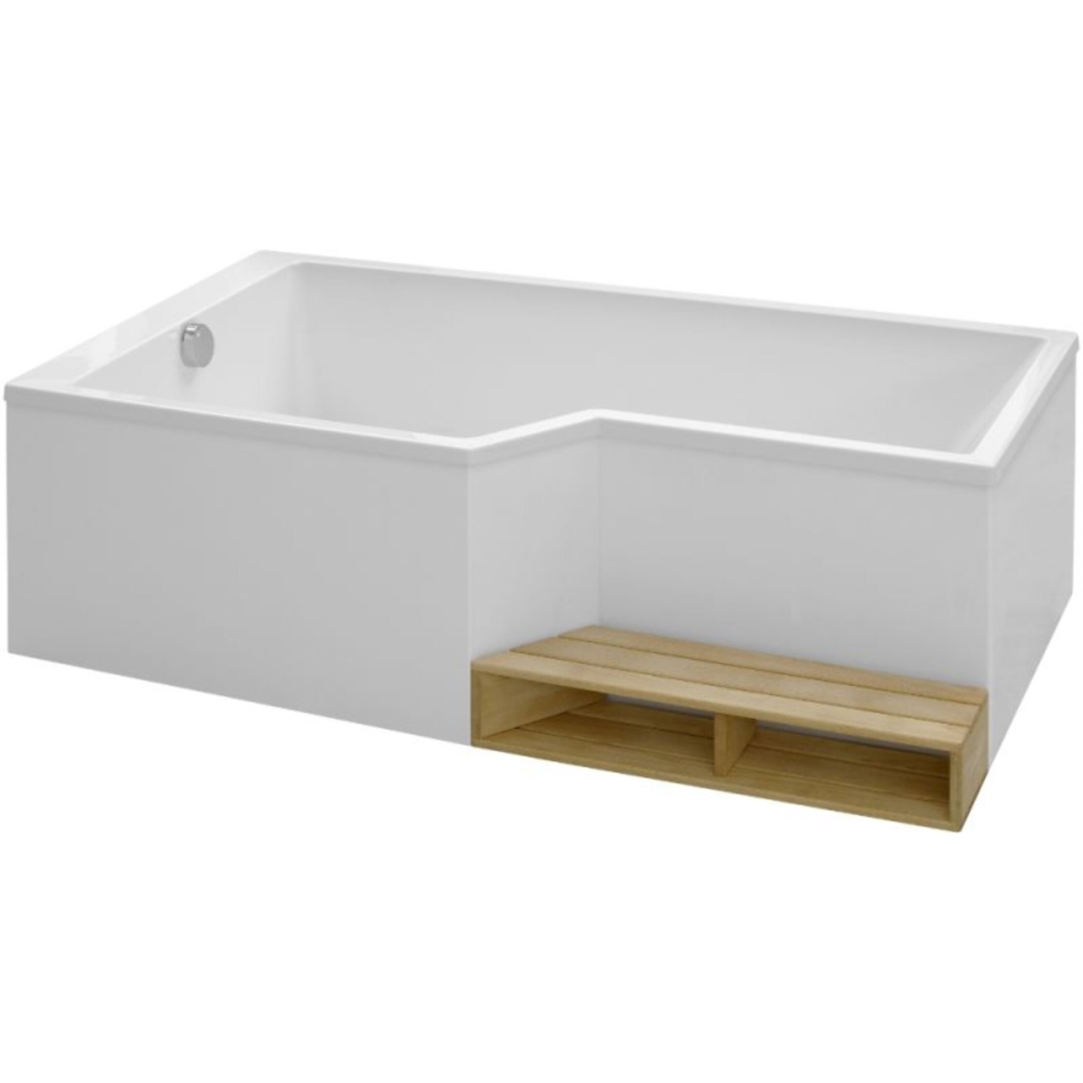 Baignoire bain douche JACOB DELAFON Neo blanc brillant