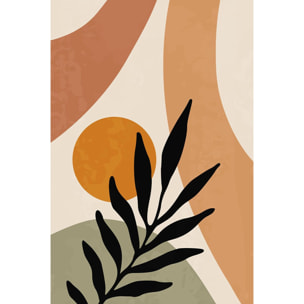 Tableau contemporain fleurs alchemille  Toile imprimée