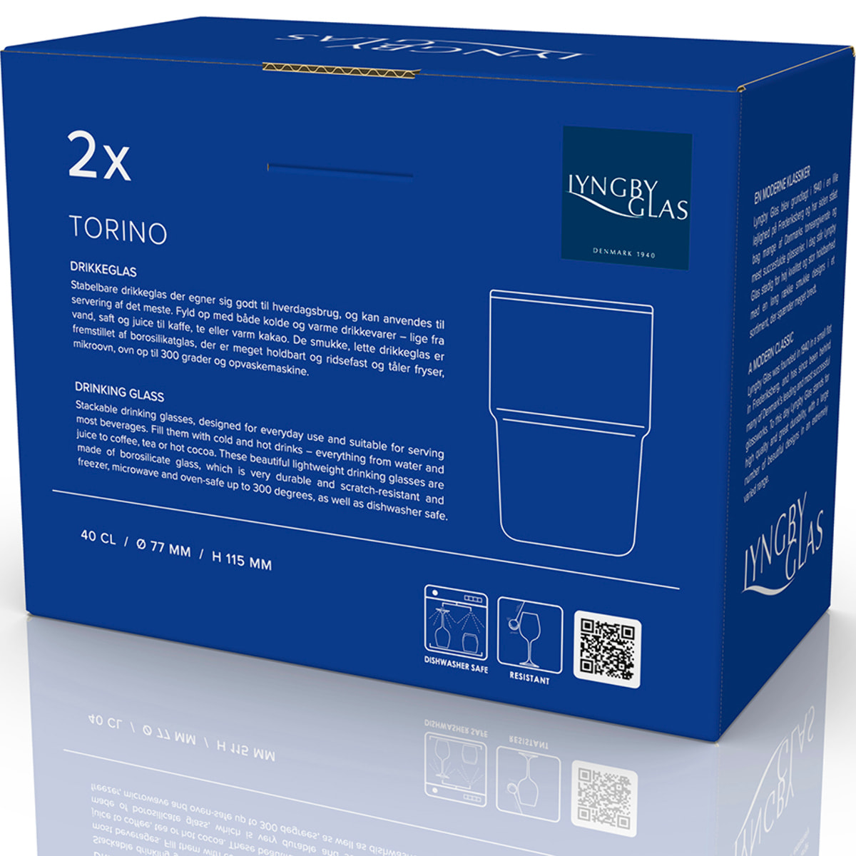 Set de 2 verres Torino 40cl