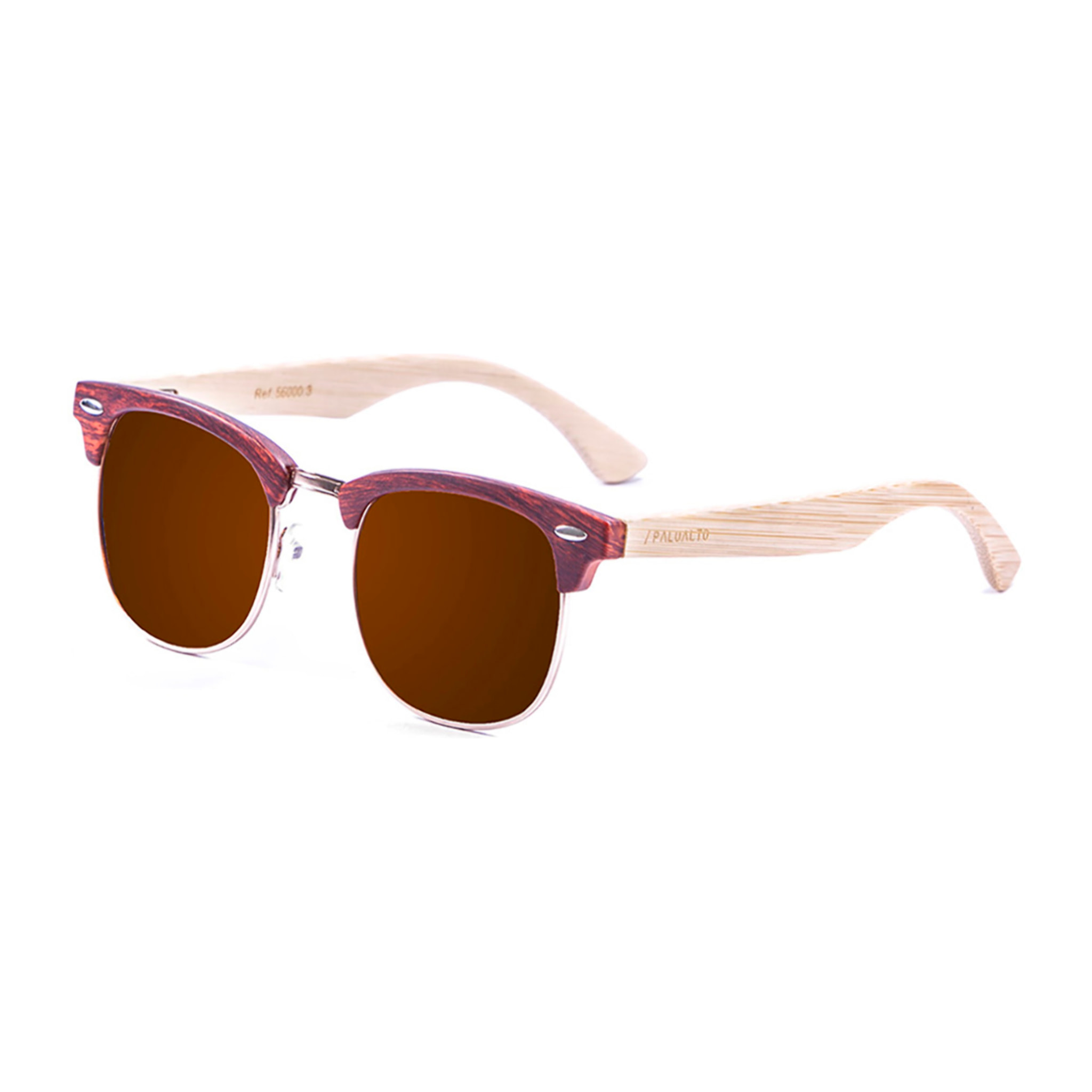 Gafas de sol PALO ALTO EPOKE - Marrón / Marrón y patilla de bambú