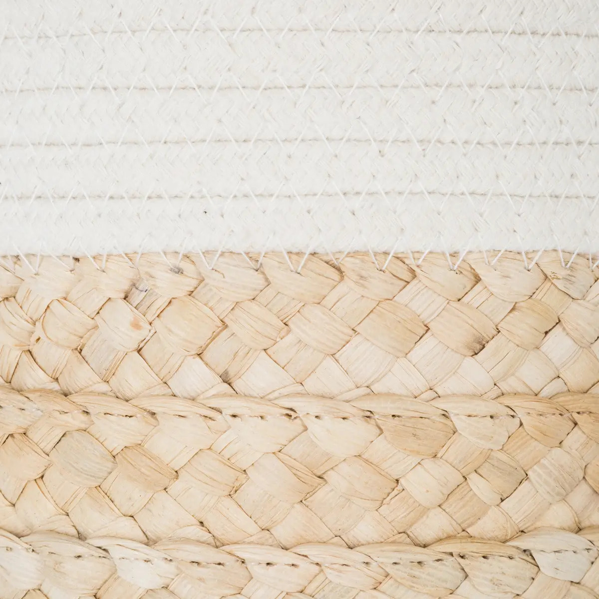 Set de 4 paniers à anses fibres de maïs & coton