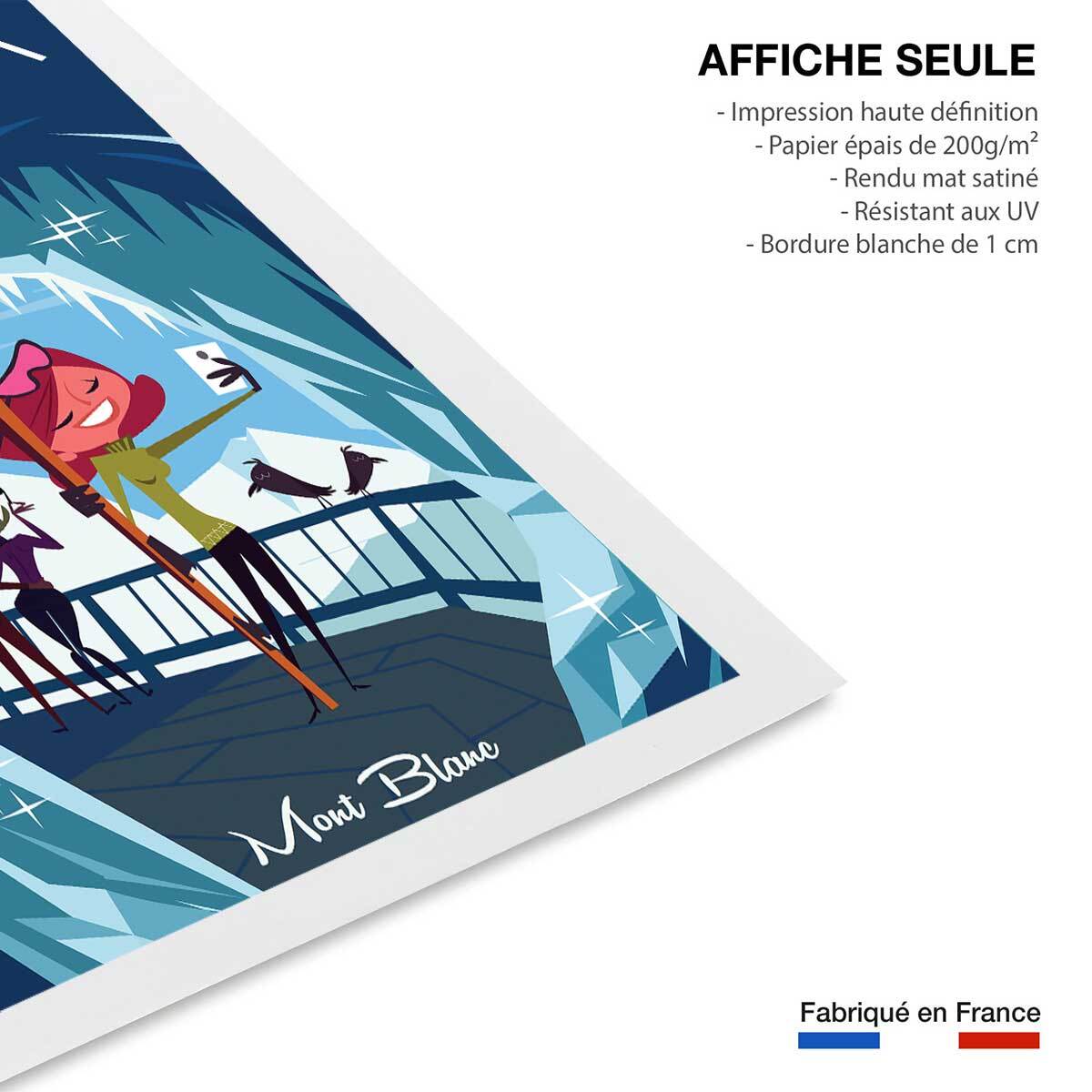 Affiche l'Aiguille du Midi Affiche seule