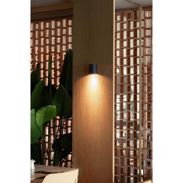 SOLE Lampada da parete rotondo nero