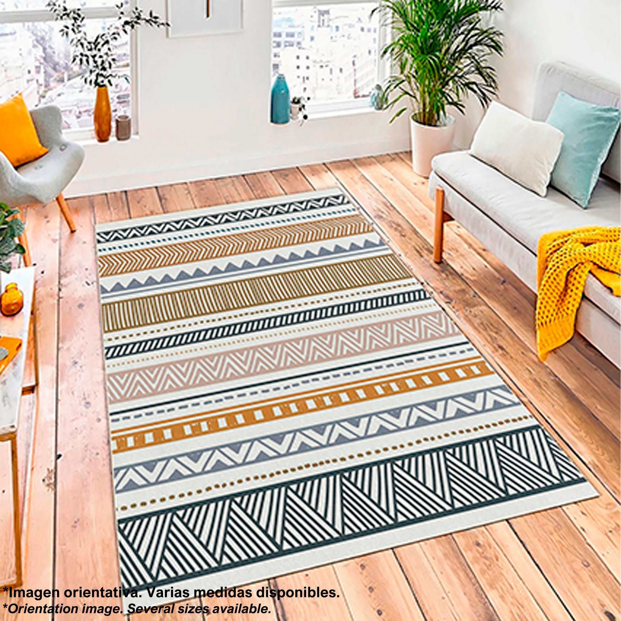 Alfombra de Poliester estampada 100 x 150cm