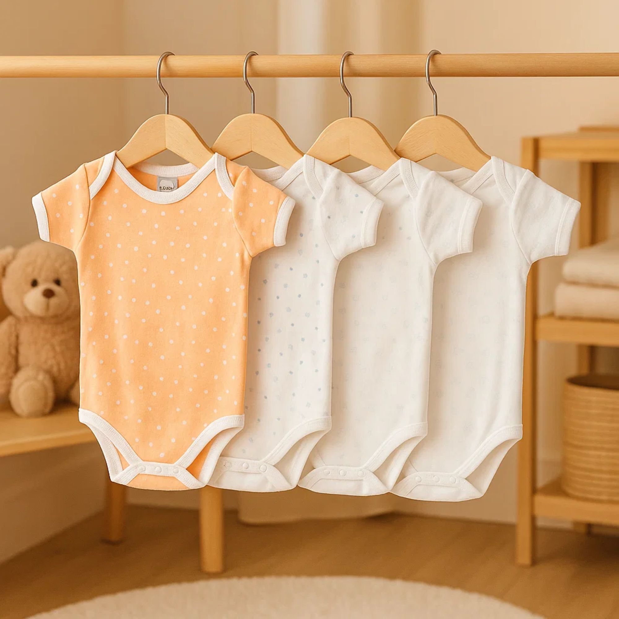 Pack 4 Body Basico Manga Corta