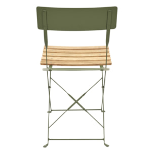 Chaise Pliante Bella Vita Vert Kaki - Lot De 2