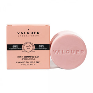 Valquer Champú sólido 2 en 1 Especial rizos - 70 G