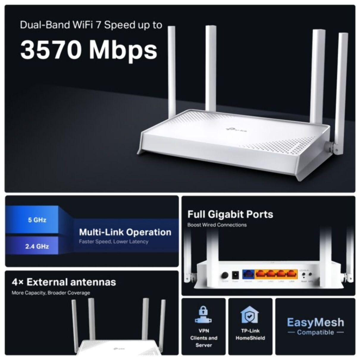 Routeur Wifi TP-LINK Archer BE220W