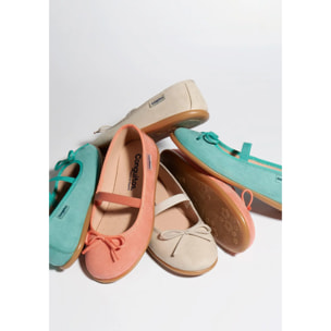 Girl's Coral Basic Ballerinas