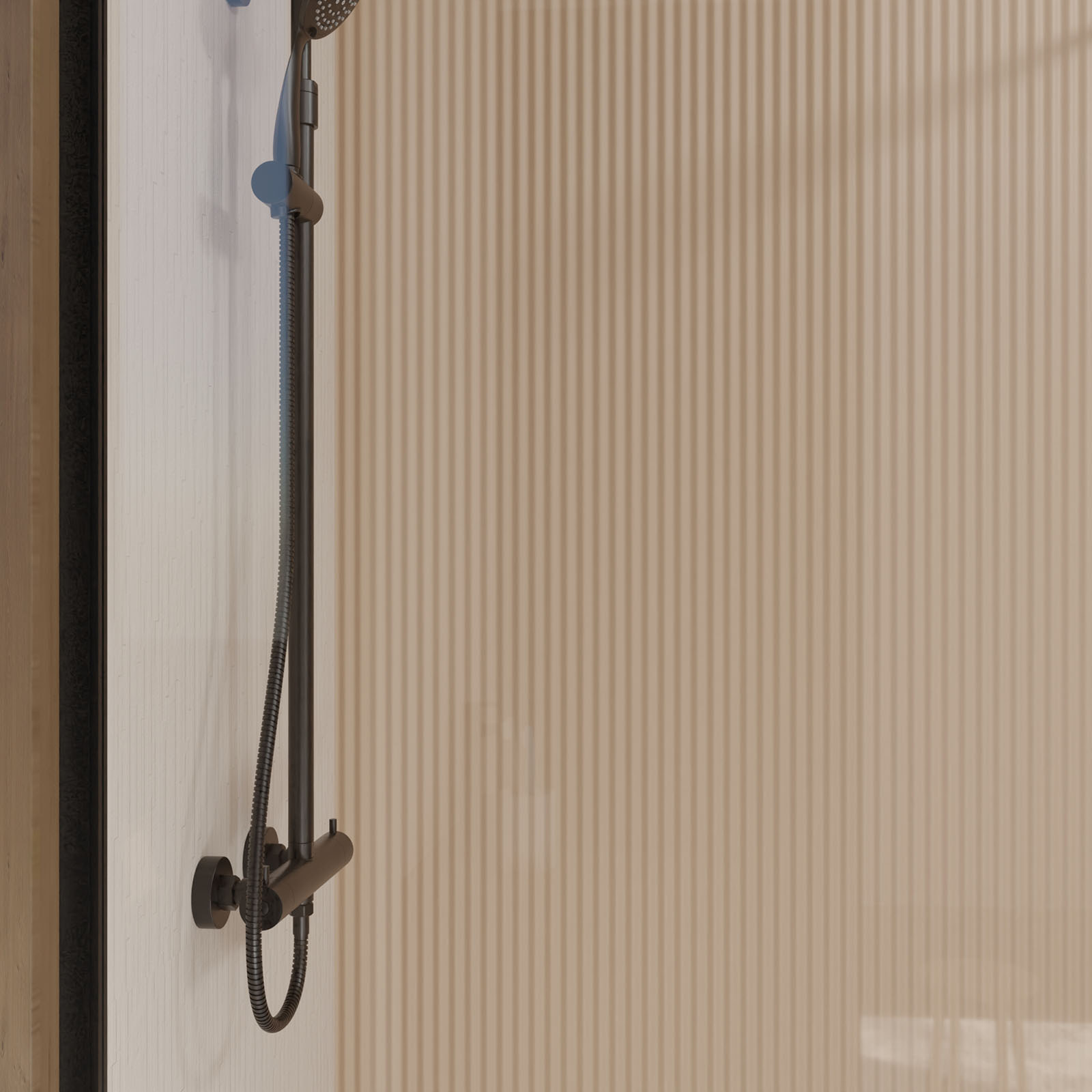 Paroi de Douche 80x200cm en Verre Trempé Transparent 8mm Anticalcaire - Profilé Noir Mat - LINA