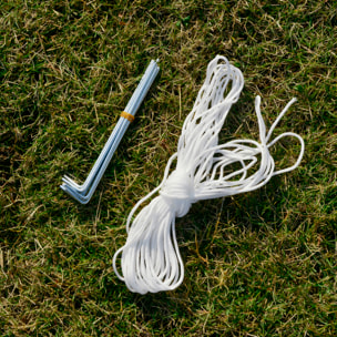 Carpa de Jardín 3x3 m Cenador con 4 Partes Laterales Mosquitera con Cremallera Protección UV para Patio Exterior Eventos Fiesta Azul