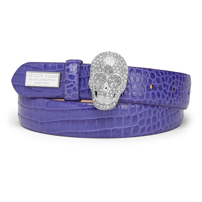 PHILIPP PLEIN Belt Skull crystal