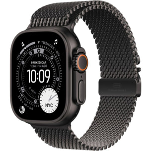 Montre connectée APPLE WATCH 49mm Tit Noir Milanais Ultra 3 M Cellul