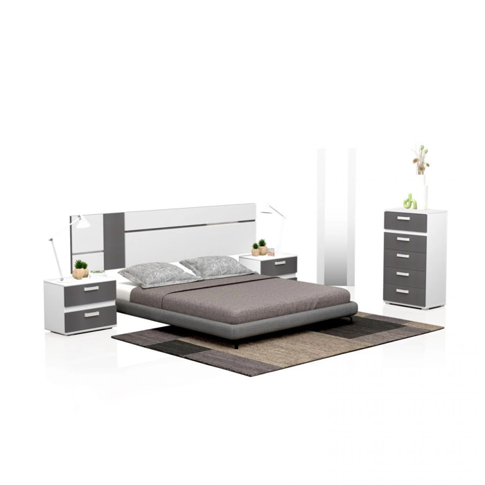Dormitorio Ataneq Air 5C Blanco - Grafito