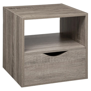 Tiroir et étagère 31cm "Mix N' Modul" effet chêne gris