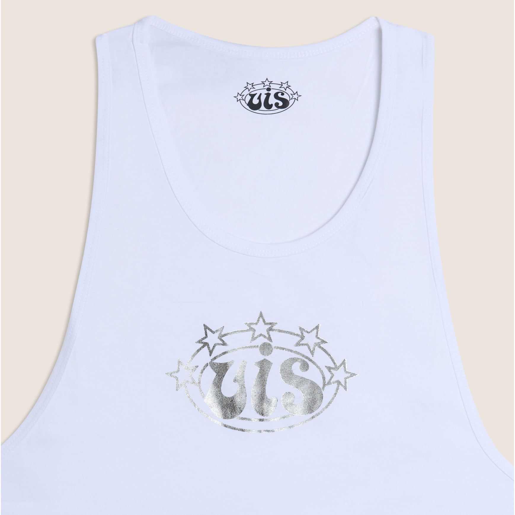 Canotta Donna Regular in Cotone con Logo VIS Argento