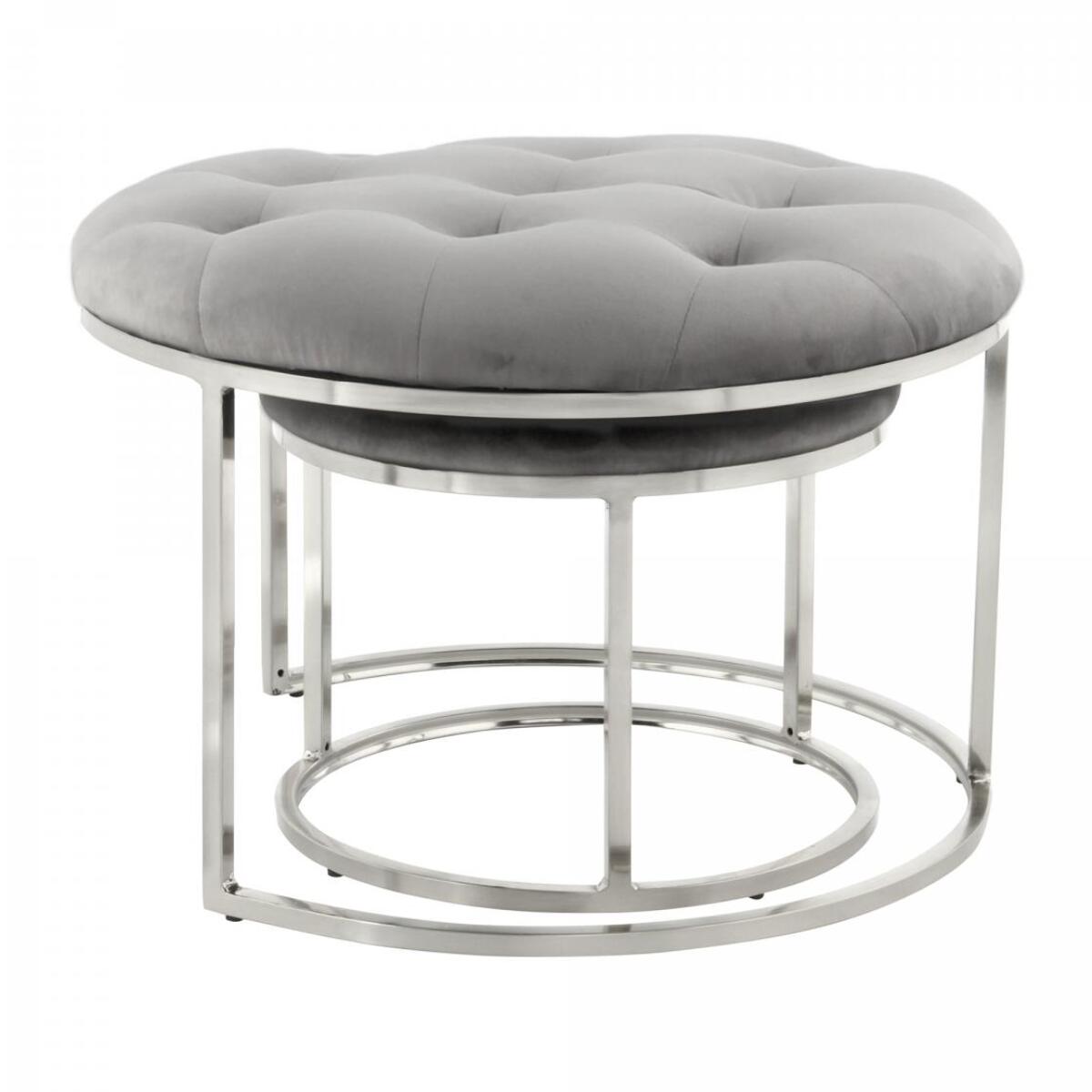 Tabouret semi artisanal Lot de 2 CIKI