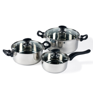 Batterie de casseroles 6 parts
