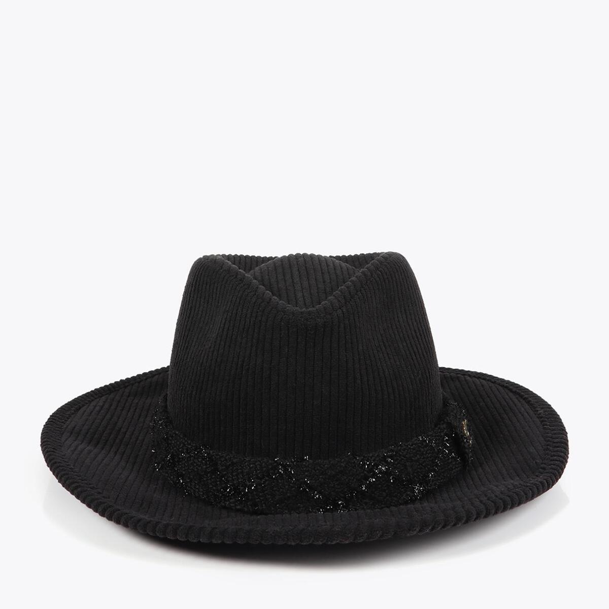Cappello Fedora Velluto a Coste LC Leopardo