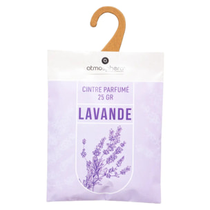Lot de 3 cintres parfumés lavande 25g