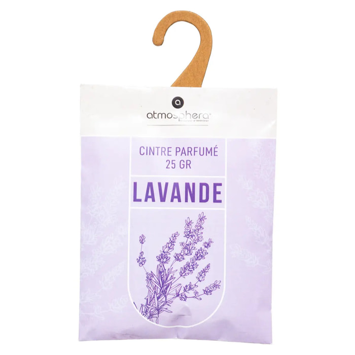 Lot de 3 cintres parfumés lavande 25g
