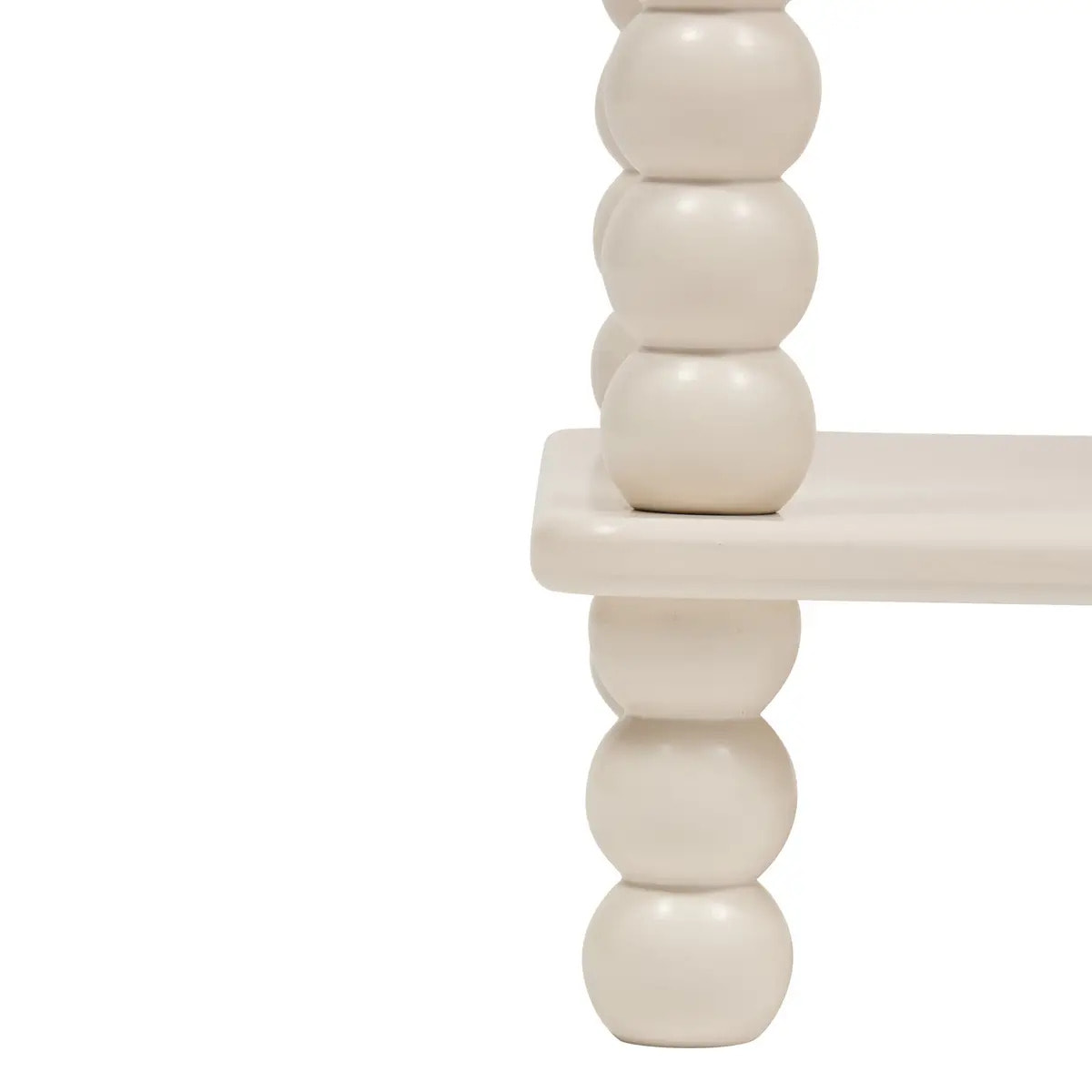 Table d'appoint Chamlo ivoire 40x40cm
