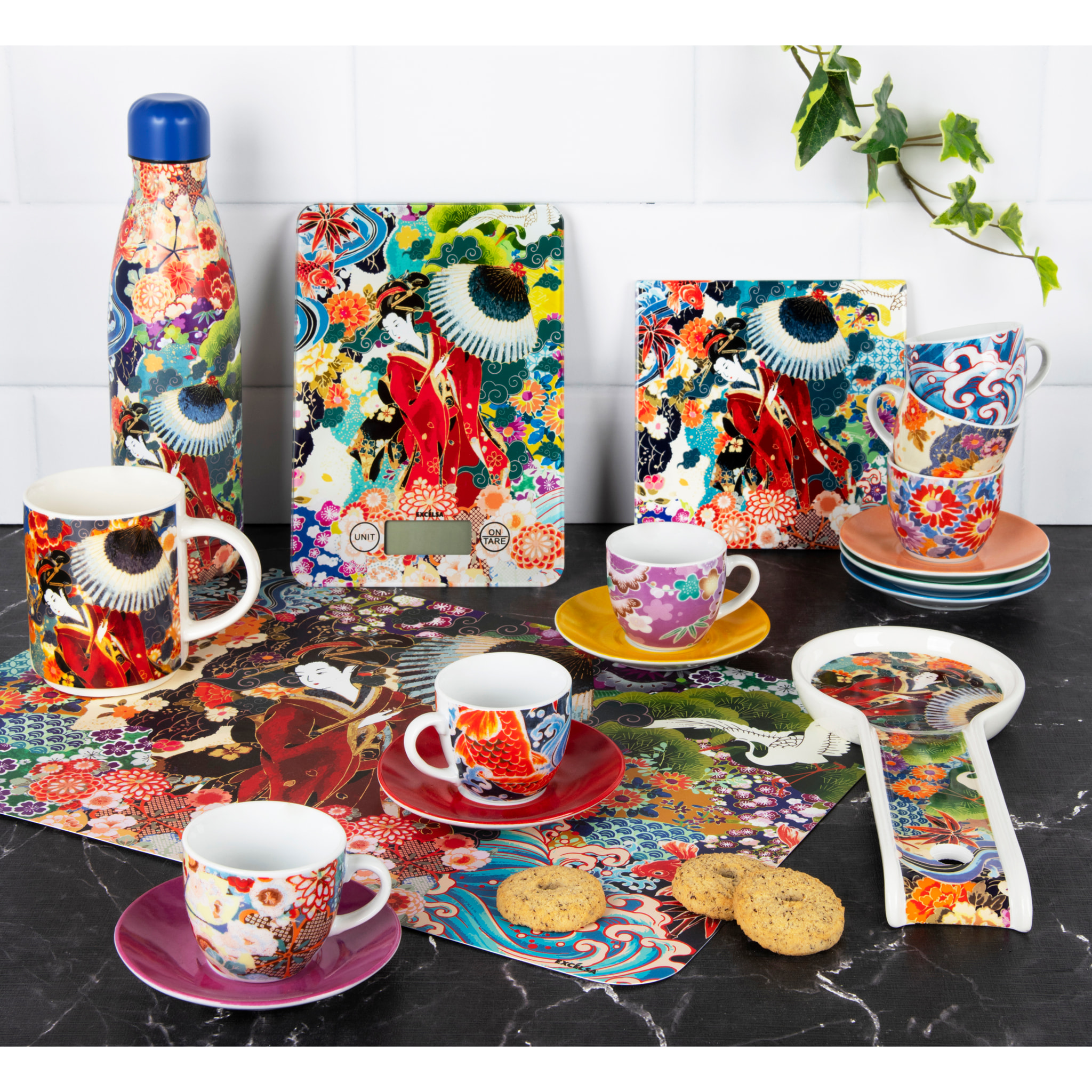 Bottiglia Termica Excelsa- Kimono, Acciaio Multicolore