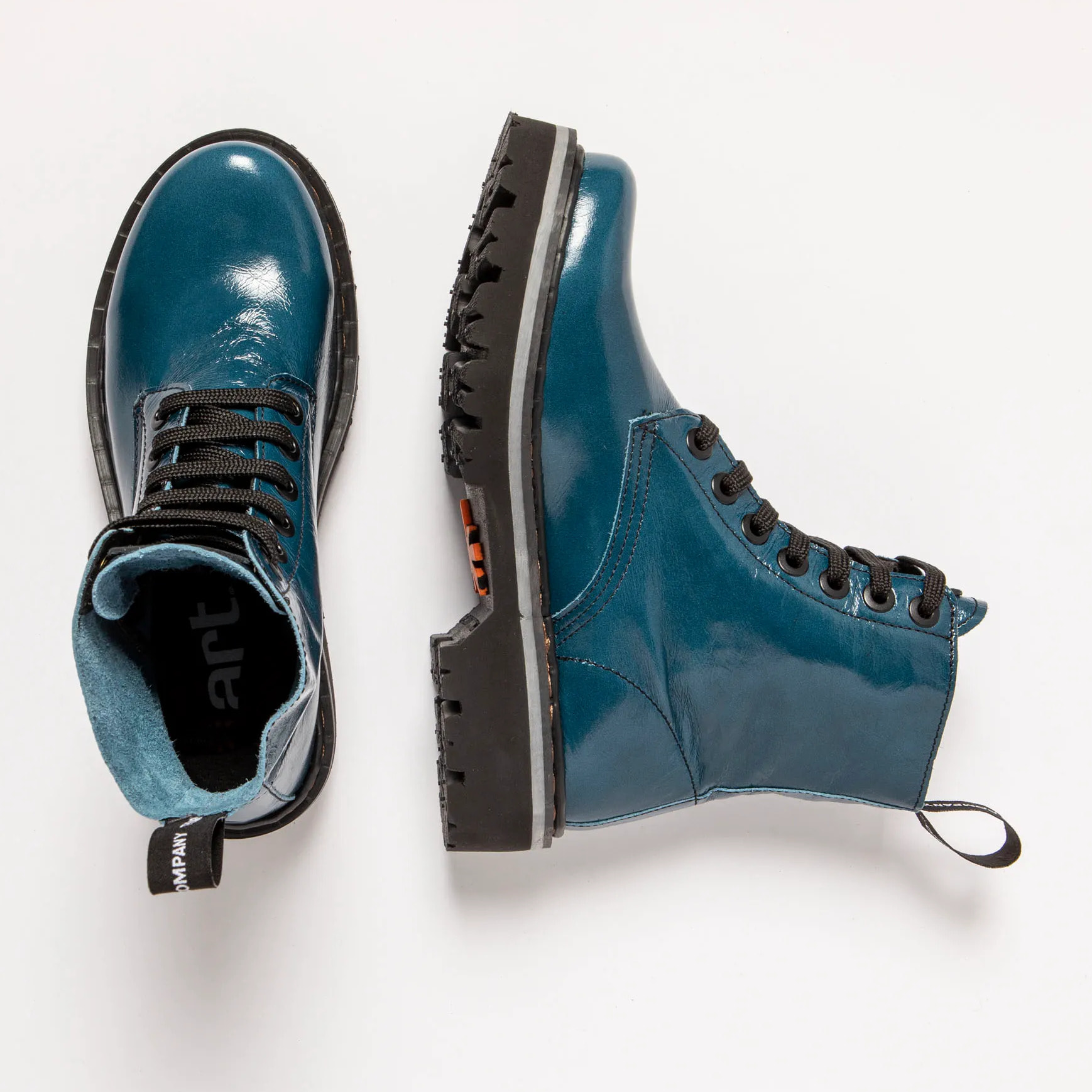 Botines 1166 PATENT FLASH PETROL / MARINA color Petrol