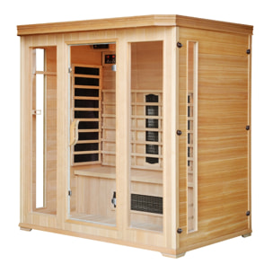 Cabine de sauna luxe infrarouge 4/5 places ABATE