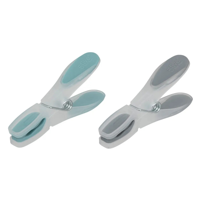 Lot de 24 pinces à linge en plastique "Rubber"