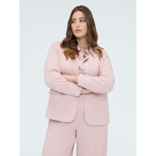 Fiorella Rubino - Blazer ajustado en tejido elástico - Rosa