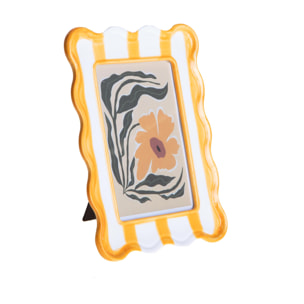 Porta foto con righe - 10xH16x2cm - Pezzi 3 - Bianchi Dino SpA