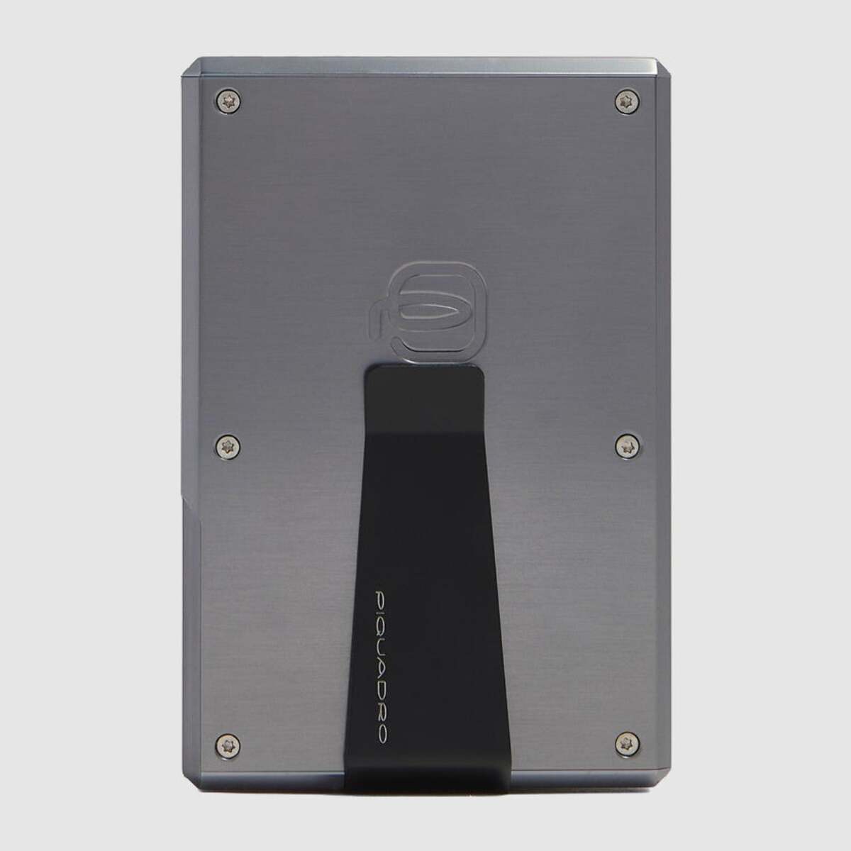 Piquadro Portacarte di credito MagSafe® in alluminio pelle