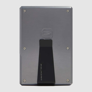 Piquadro Portacarte di credito MagSafe® in alluminio pelle