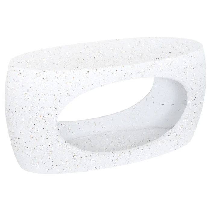 Table basse Narlon 80x33x40cm blanc