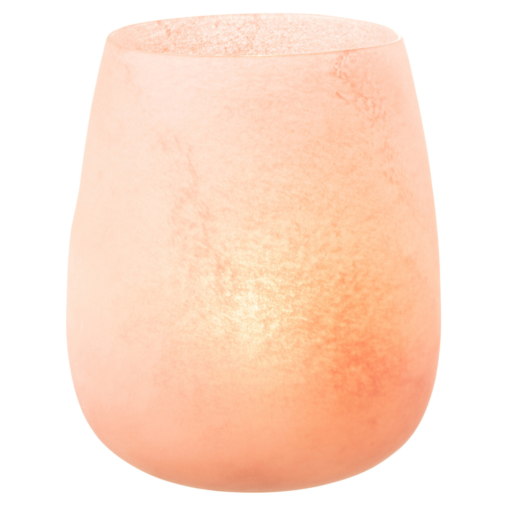 J-Line vase Givré - verre - rose - 27 cm de hauteur