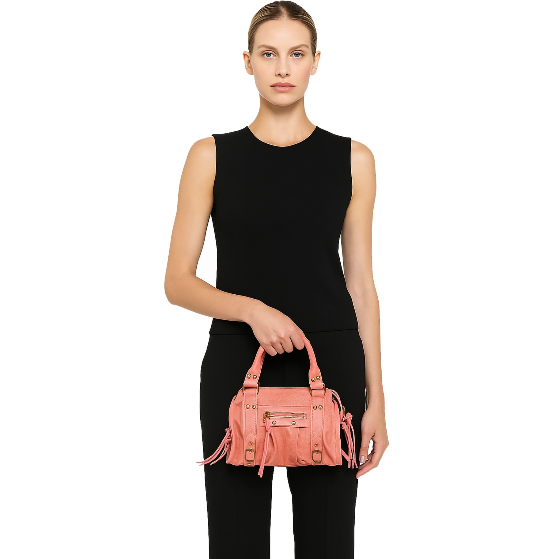 Borsa a spalla da donna - Modello Erisia - Vera pelle - 25.0 x 15.0 x 10.0 cm