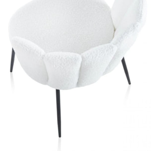 Pack 4 sillas de comedor Bodhi Crochet Nieve