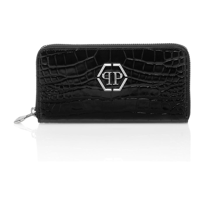 PHILIPP PLEIN Cartera con cremallera central
