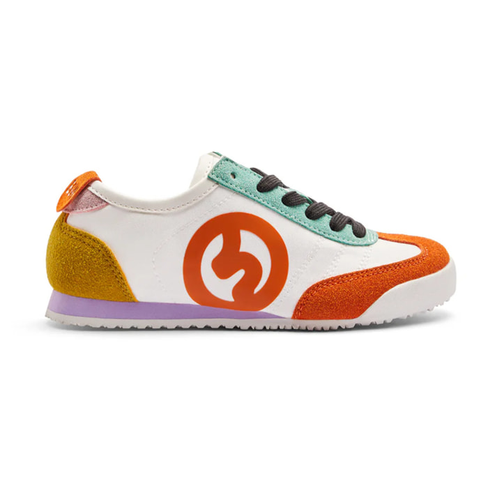 Zapatillas Deportivas con Detalles en Ante en Multicolor
