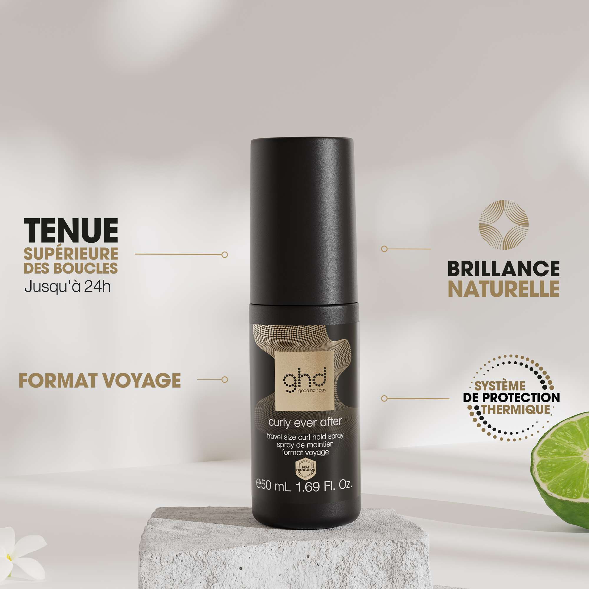 Spray de maintien - ghd Curly ever after - Format voyage 50ml