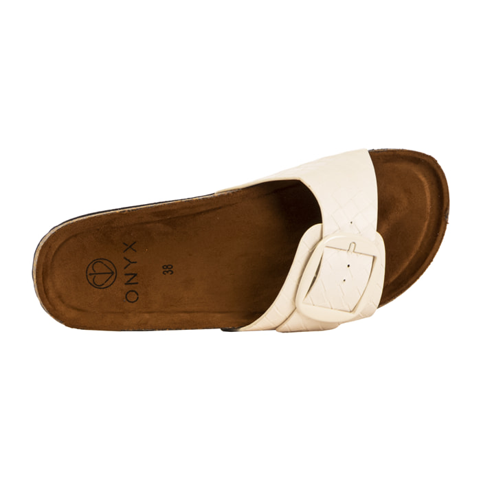 ONYX ciabatte donna off white