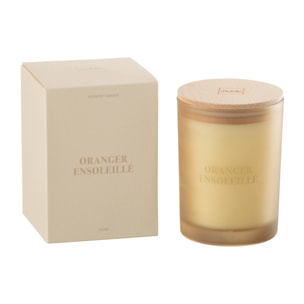 J-Line bougie parfumée Accords Essentiels - Oranger Ensoleillé - jaune - 38H